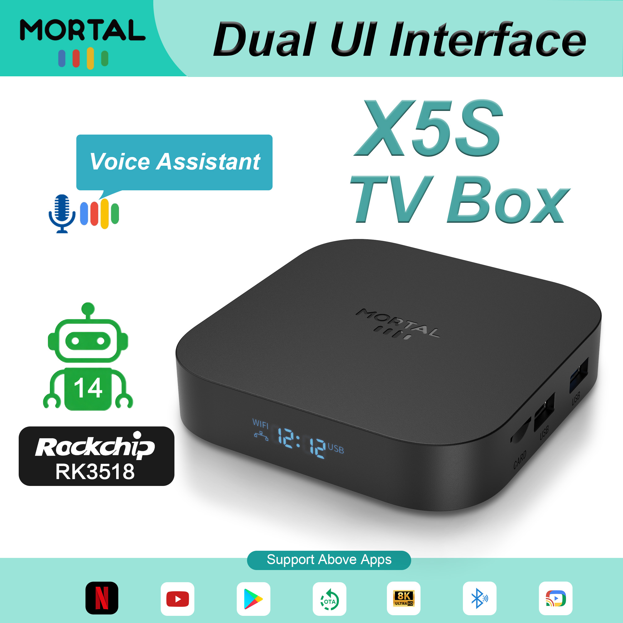 Radxa Rock 5B 16Gb - X5S 스마트 듀얼 시스템 TV 박스,