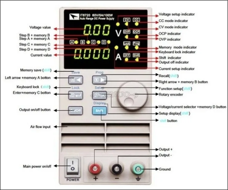 1개, 신제품 Itech IT6720 프로그래밍 가능  - Programmable Dc Power Supply 60V 5A 리뷰 및 가격