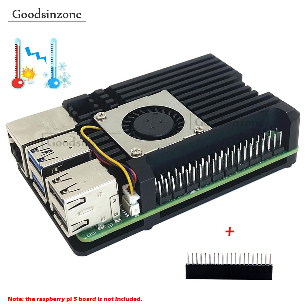 라즈베리 파이 5 알루미늄 합금 아머 케이스, 팬 키트 - Raspberry Pi 5 8Gb Kit 리뷰 및 가격